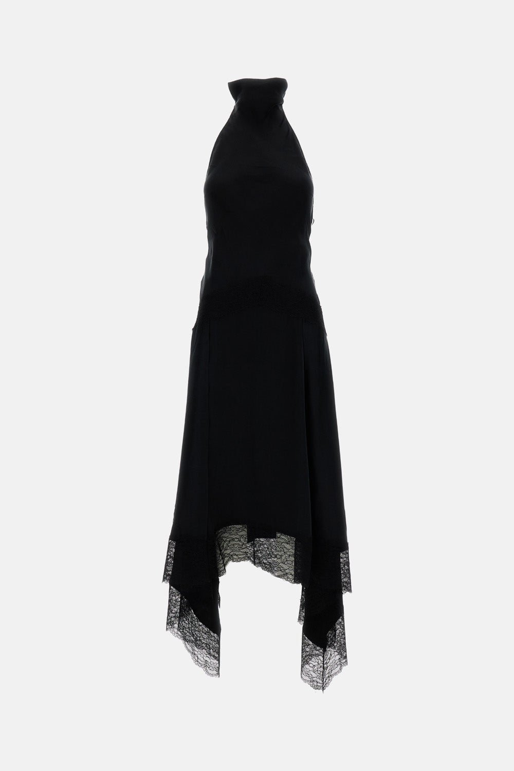 lingerie maxi dress The Andamane TISH - $687.96 USD Black Vinyl Houses of Viscose Colors:Navy Blue 630 SANDRO Flowing nursinginthetitle