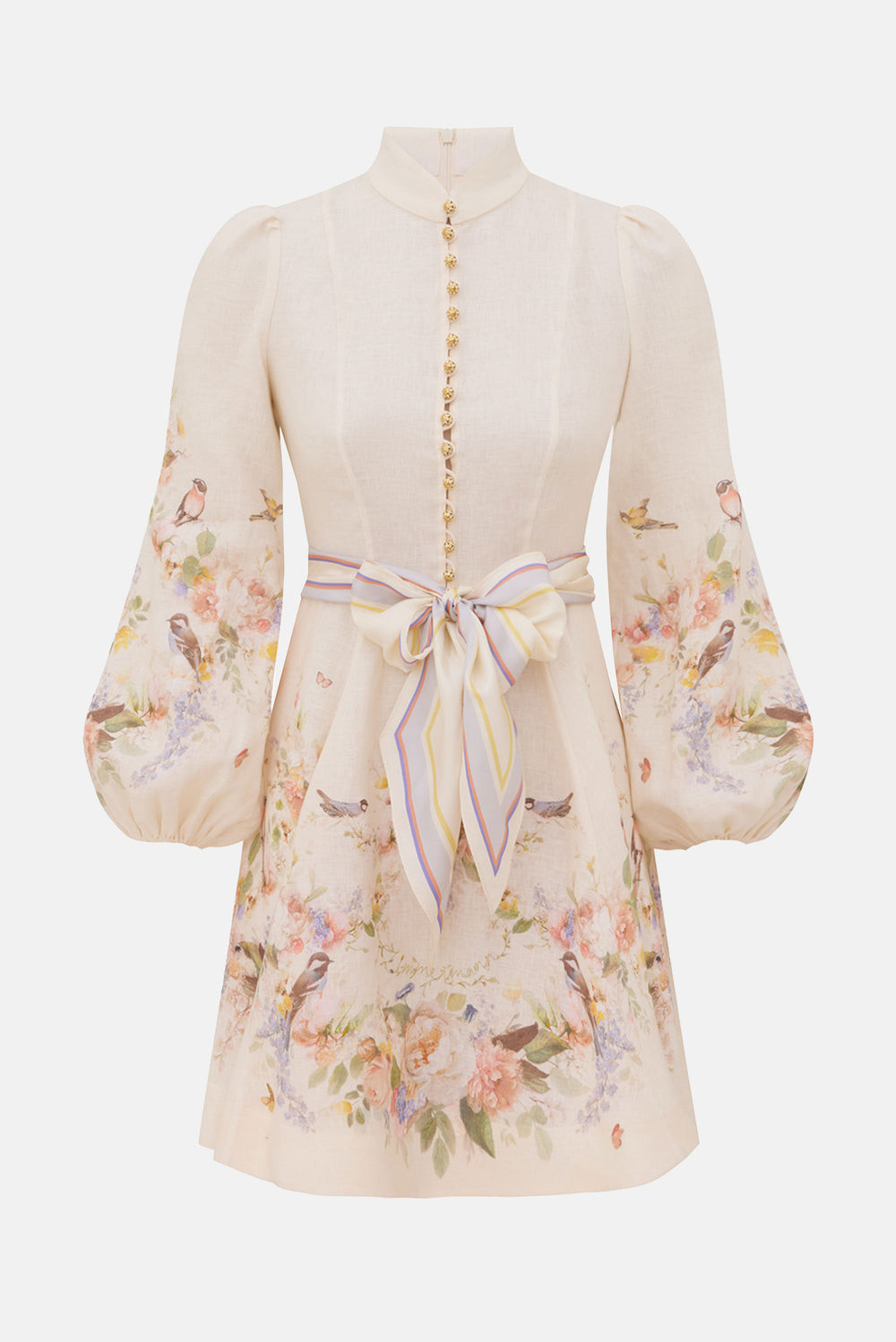 Zimmermann MINI VALIANT BUTTON DRESS $877.50 USD