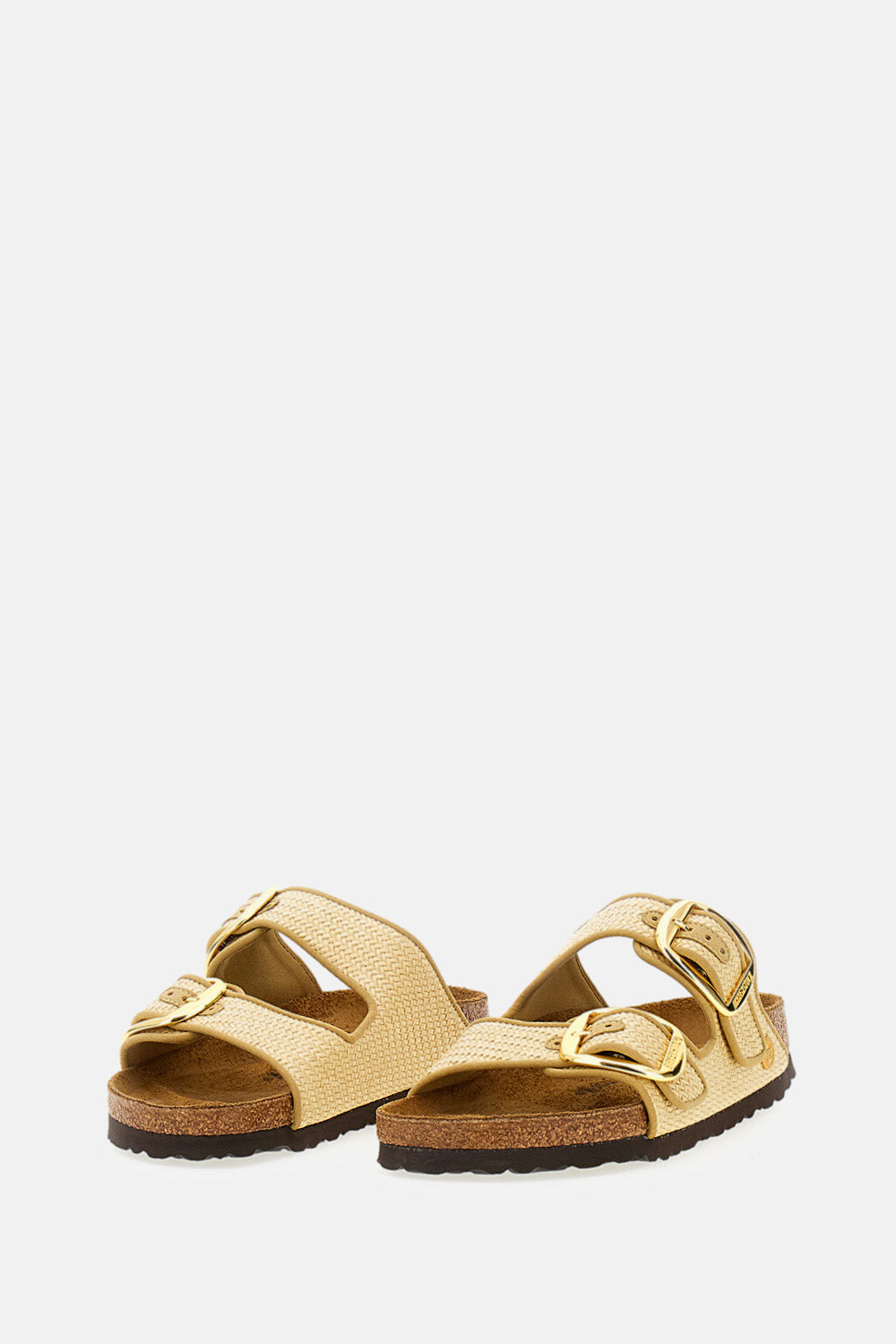 Birkenstock アリゾナ ビッグバックル ラフィア ¥32,421 JPY - Biffi