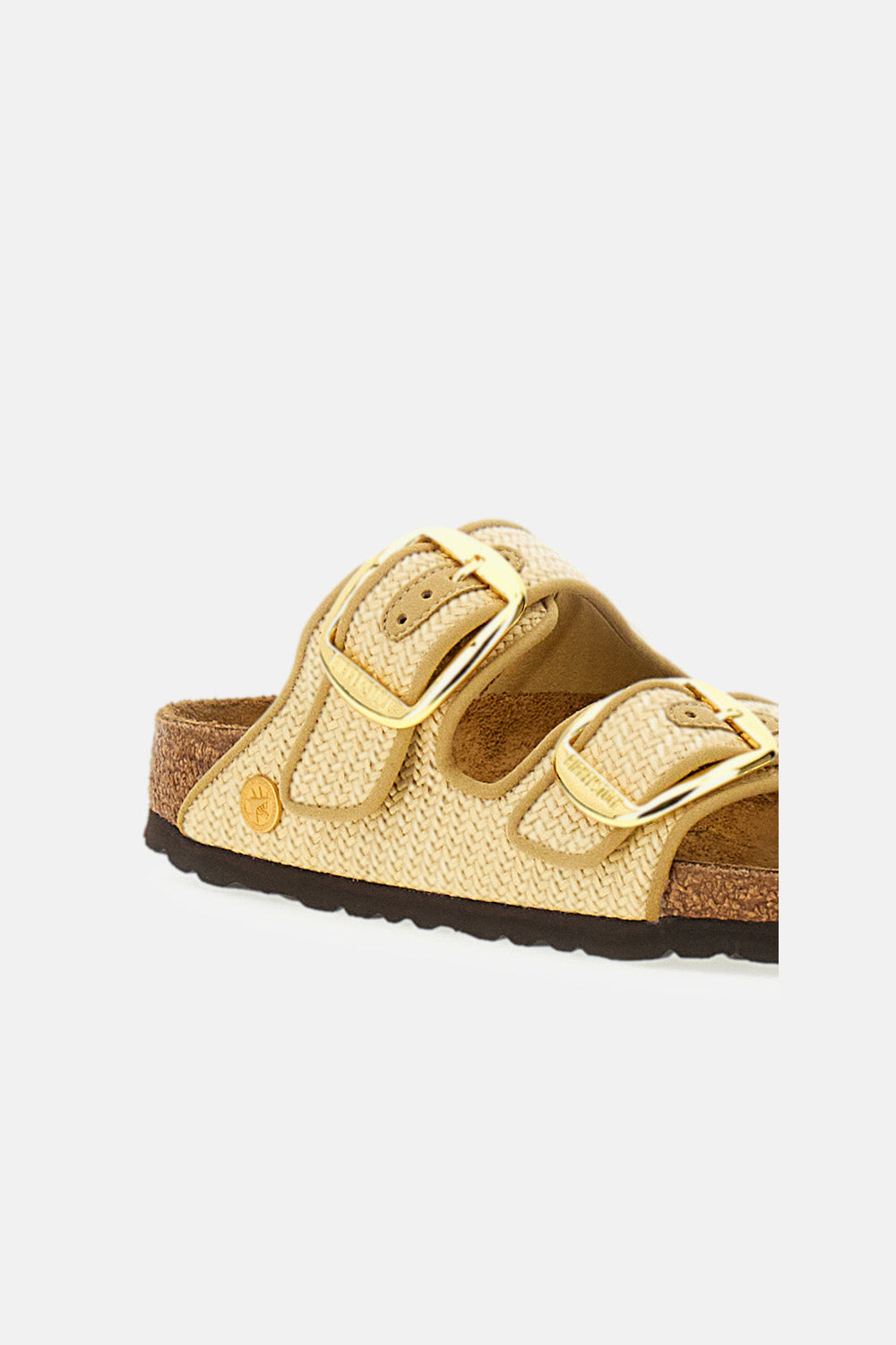 Birkenstock アリゾナ ビッグバックル ラフィア ¥32,421 JPY - Biffi