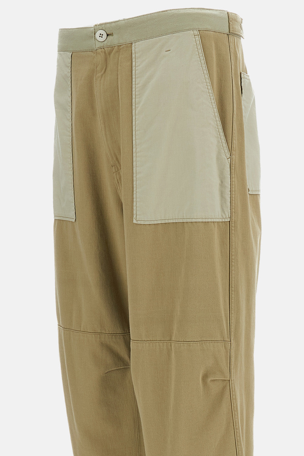 MM6 Maison Margiela サテンパンツ　ゴールド MM6 Maison Margiela Trousers with Contrast Pockets $230.26 USD