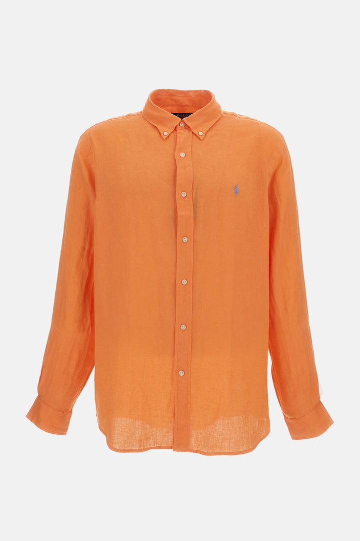 orange ralph lauren dress shirt Men's Polo Ralph Lauren Orange Button-Down Shirts