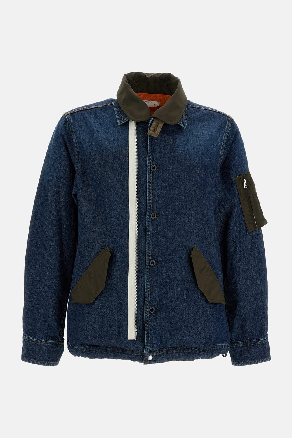 Sacai DENIM AND NYLON TWILL JACKET $578.80 USD - Biffi Boutiques