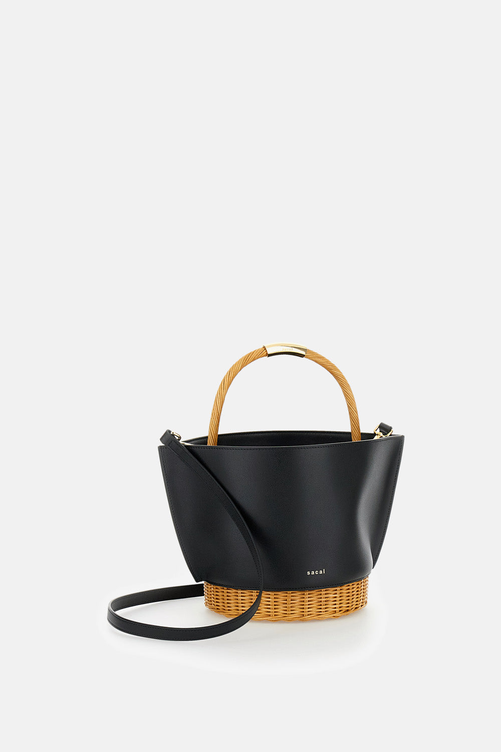 Sacai RAFFIA AND LEATHER BASKET BAG €405,00 EUR - Biffi Boutiques