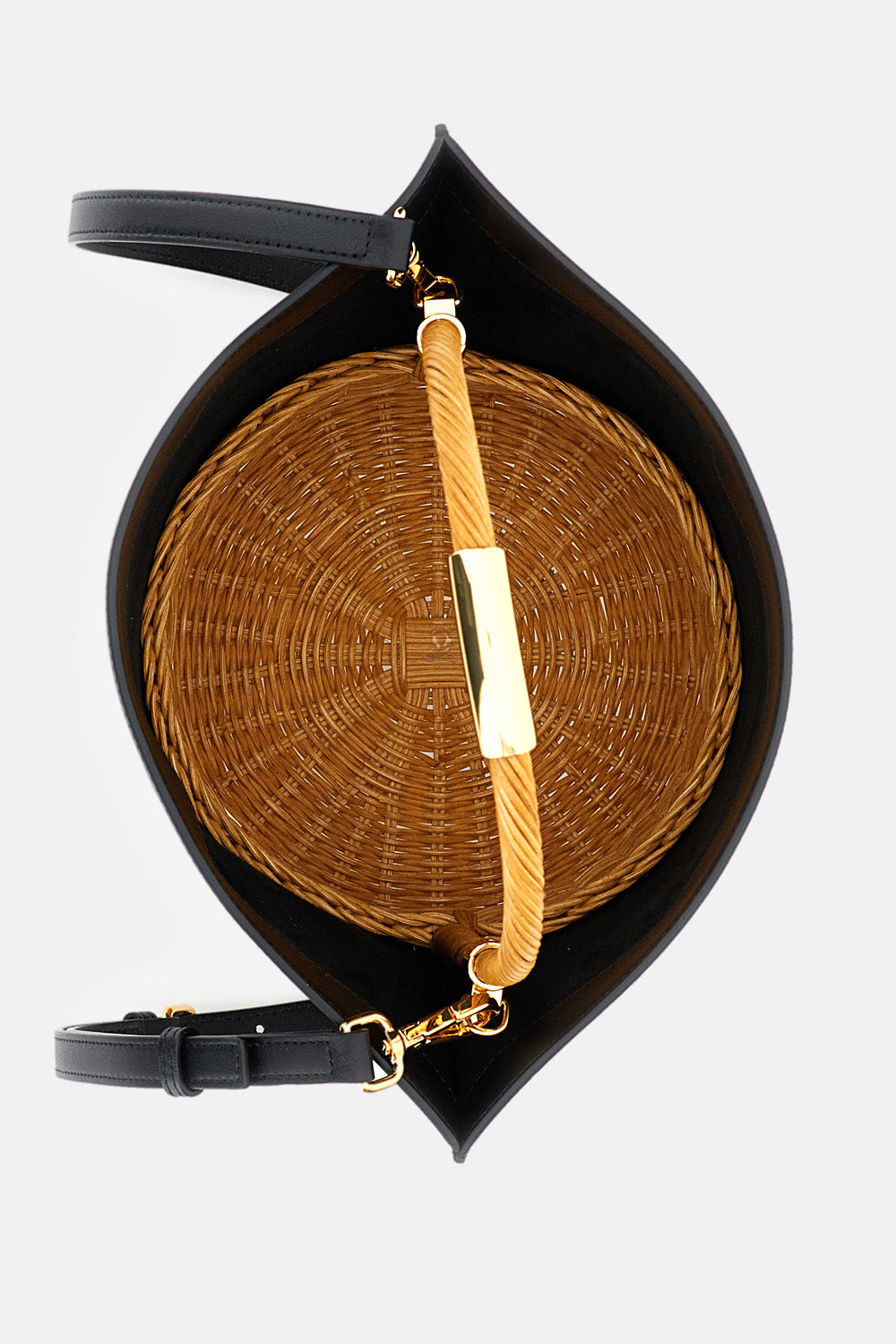 Sacai RAFFIA AND LEATHER BASKET BAG €405,00 EUR - Biffi Boutiques
