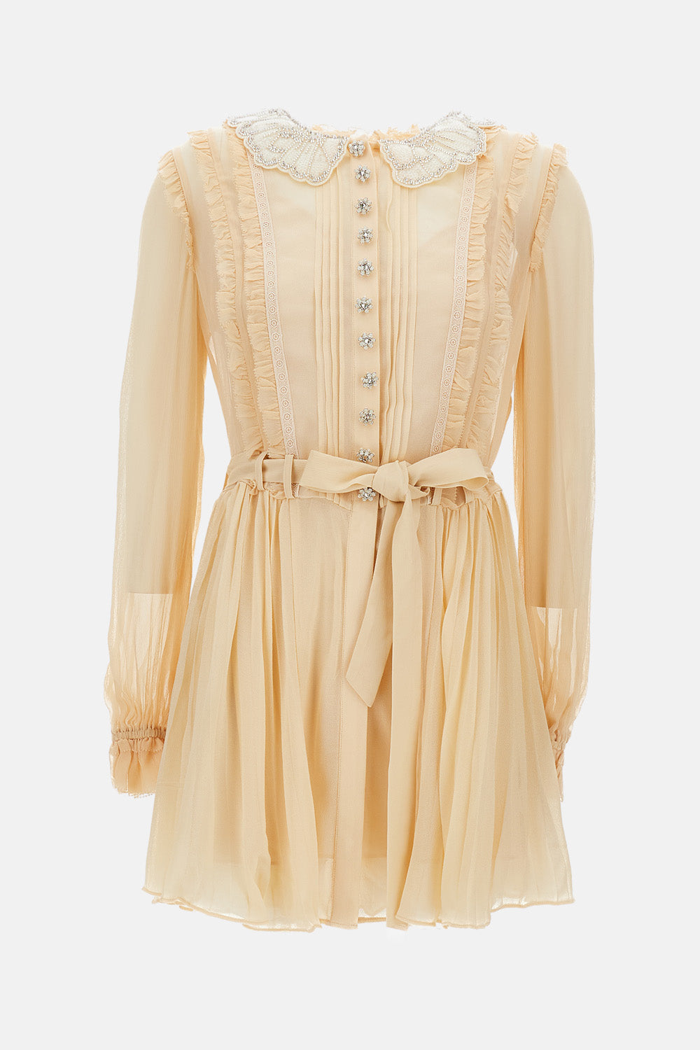 Self-Portrait Mini dress in pleated georgette. $184.39 USD