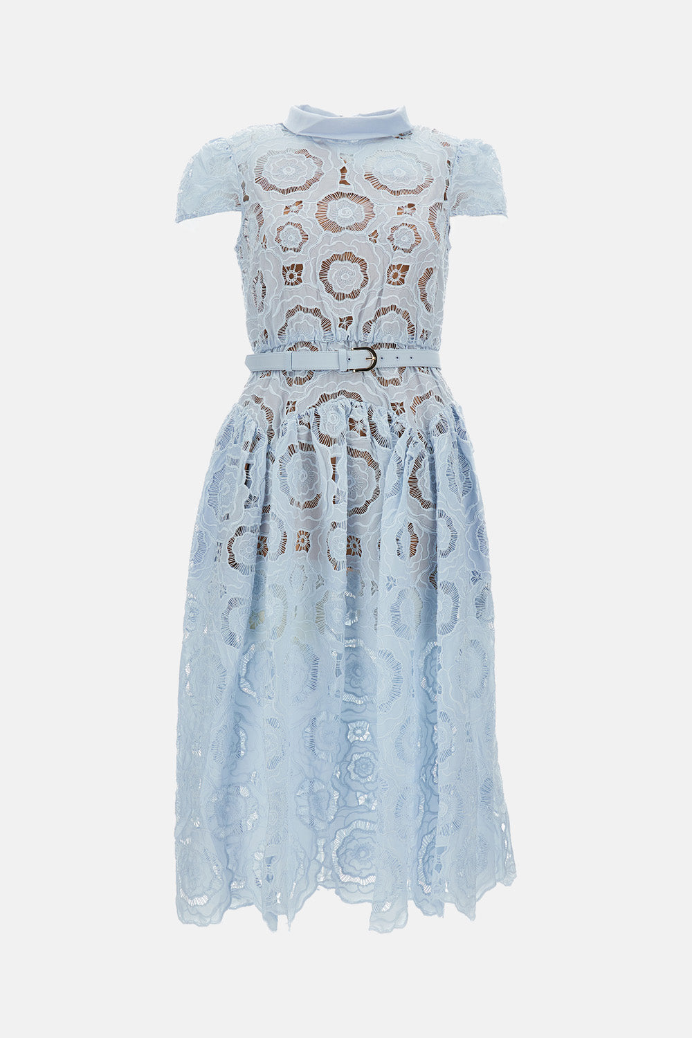 self portrait lace midi dress blue Self-Portrait Floral €345,00 EUR Size:Petite-4 tone buttons st-maternity-gowns Princess Polly double layered