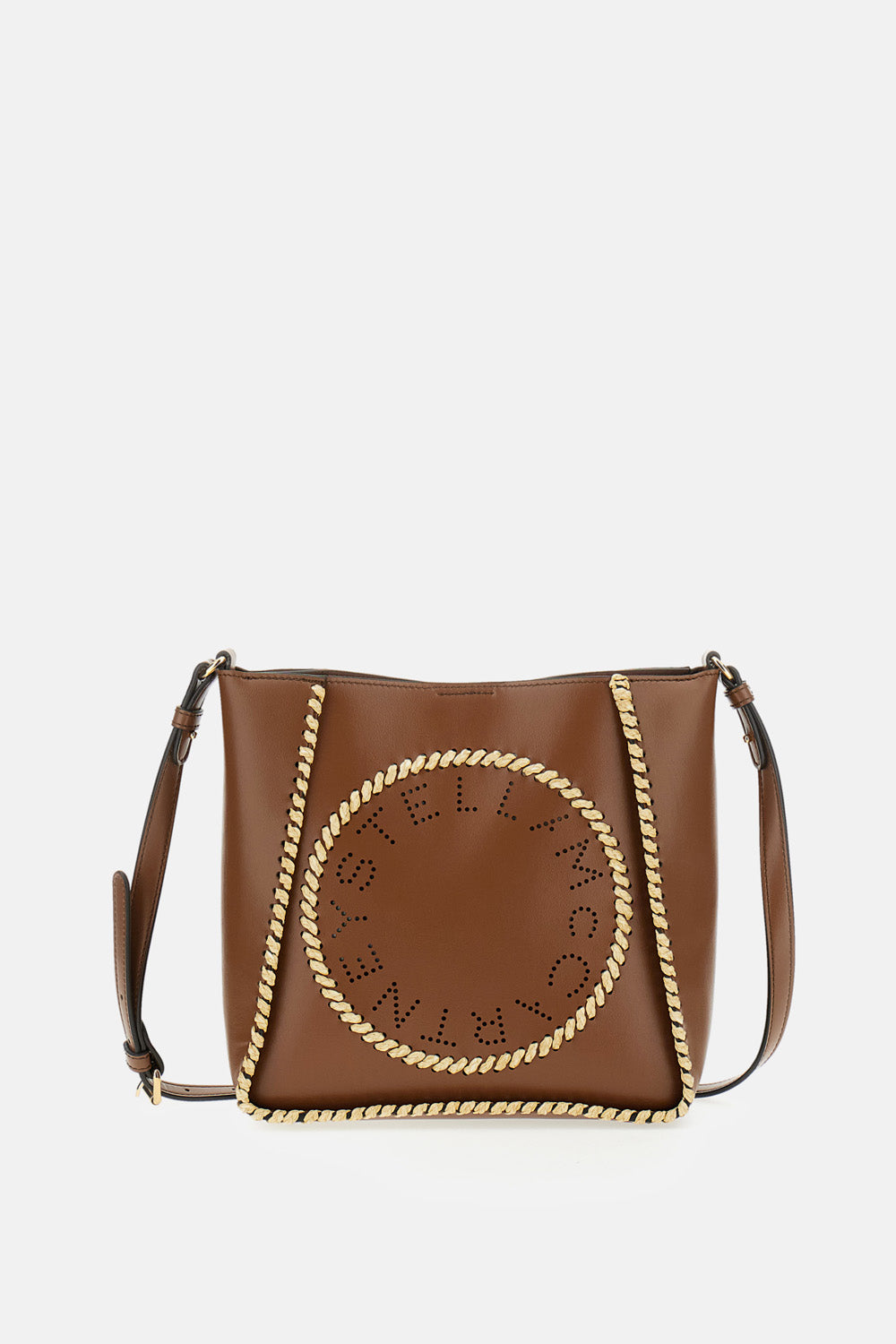 Stella McCartney Raffia Logo Crossbody Bag $557.39 USD - Biffi