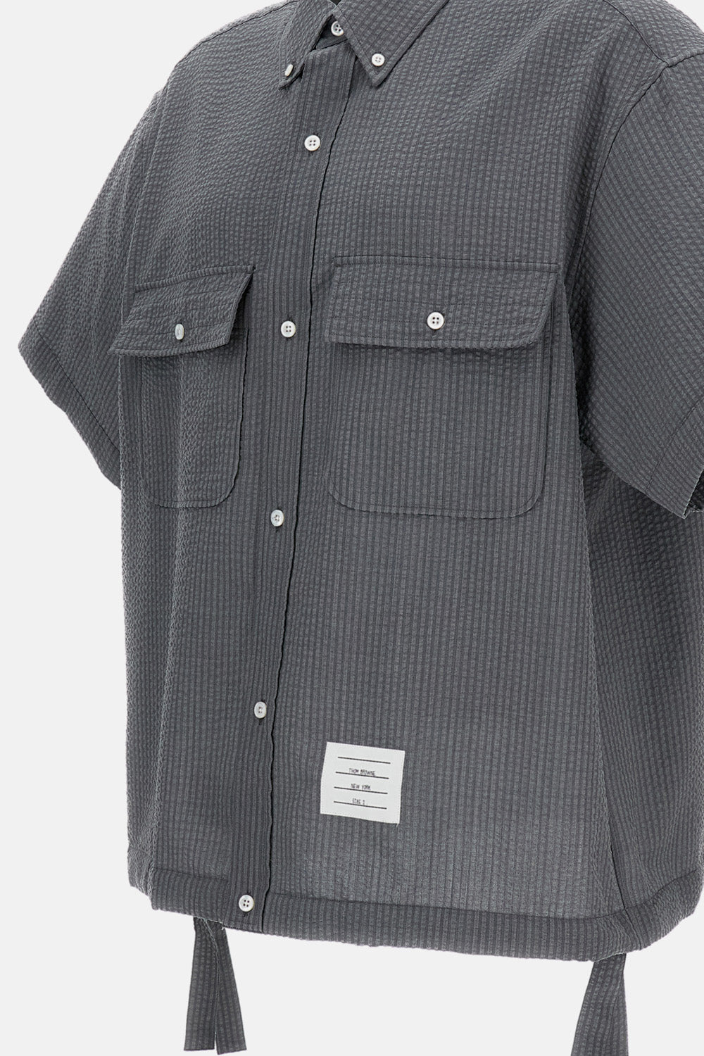 Thom Browne OVERSIZED SHORT-SLEEVED SHIRT $658.48 USD - Biffi