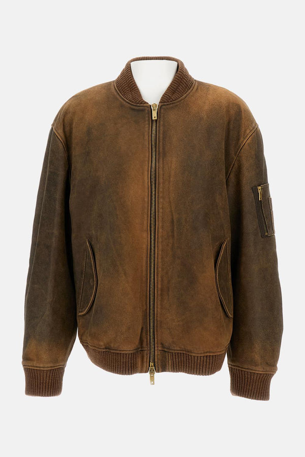 BOMBER IN PELLE IMBOTTITO GUP02489 P00216855260 Golden Goose 
