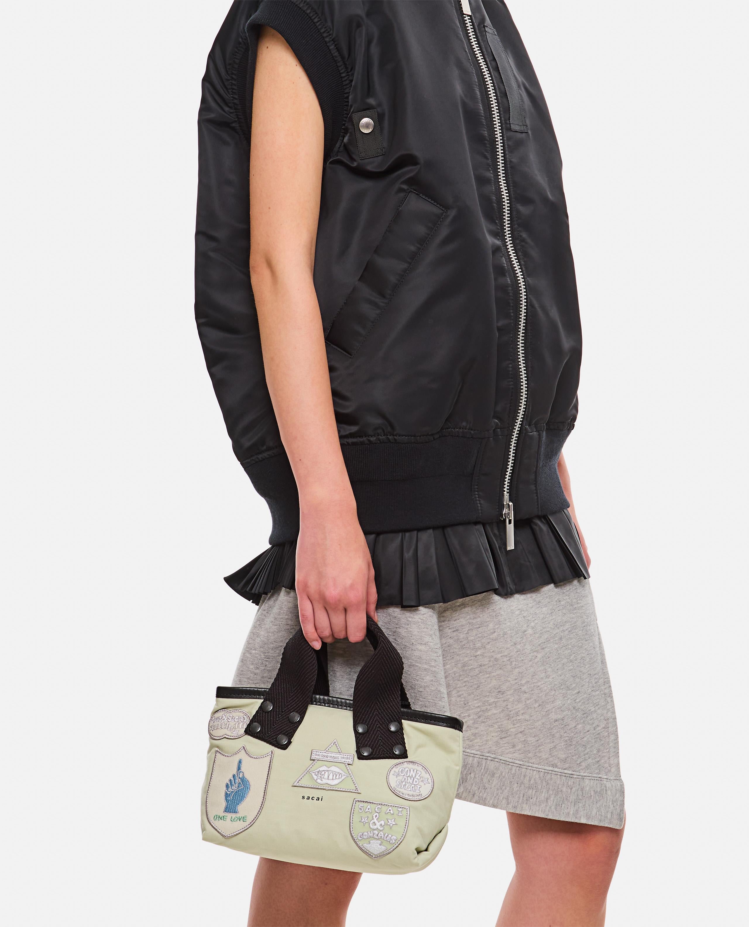 Sacai SACAI X MARC GONZALES パッチ付き小型トートバッグ ¥67,981 JPY