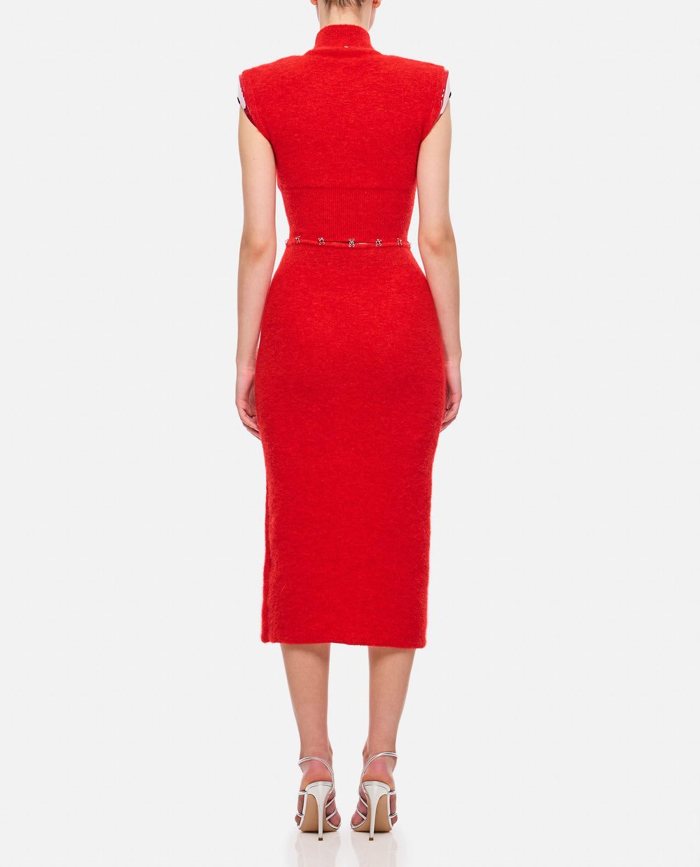 Sportmax ALBINO CUT-OUT MOHAIR DRESS $823.00 USD