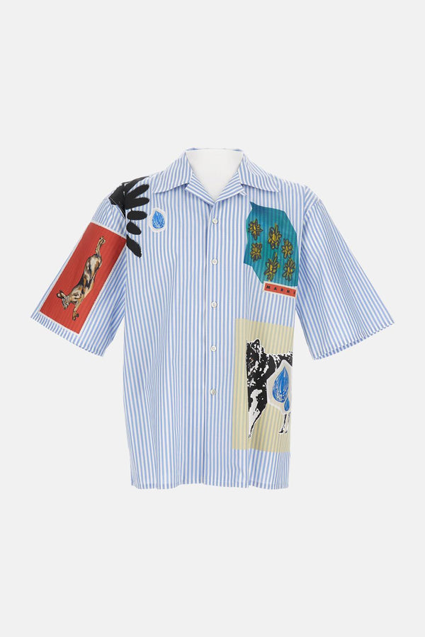 CAMICIA DA BOWLING A MANICHE CORTE CUMU0294SX USCY37STB50 Marni 