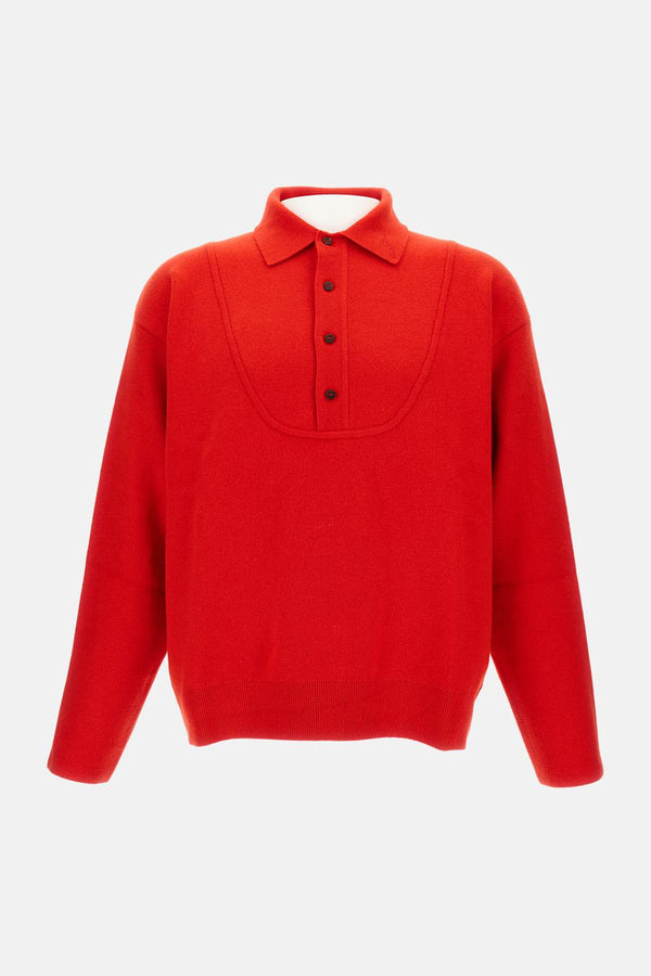 POLO 'LA MAILLE VAREUSE PALLONE'<BR/> SWM00609AK00276 470 Jacquemus 