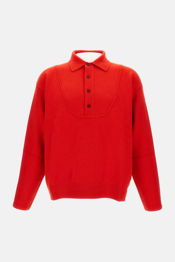 POLO 'LA MAILLE VAREUSE PALLONE'<BR/> SWM00609AK00276 470 Jacquemus 