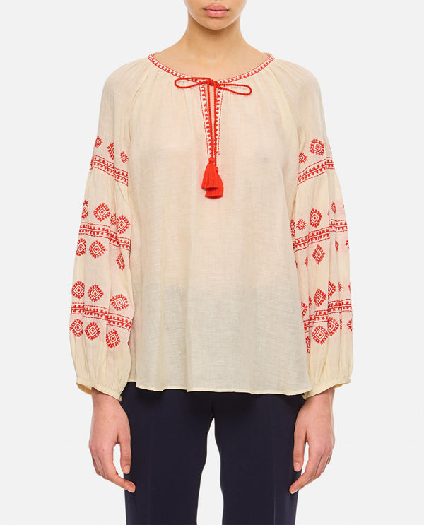 BLUSA<BR/> S354BE24950 ECRURED Benaras By Citrus 