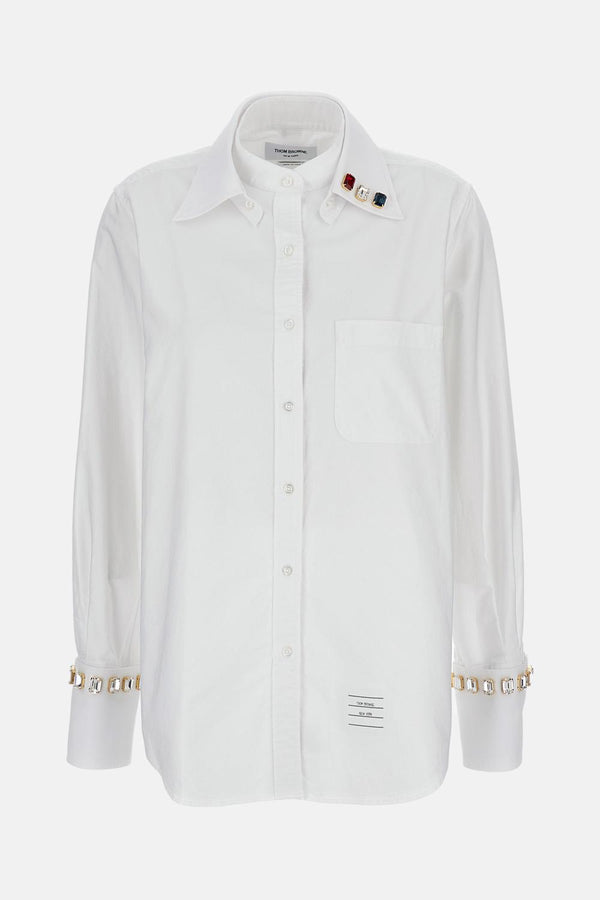 CAMICIA CN SWAROSKI <BR/> FLR013E F0313100 Thom Browne 