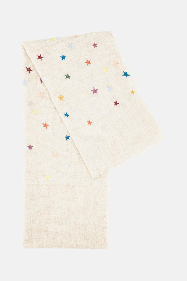 SCIARPA RICAMATA C25284 OATMEAL Benaras By Citrus 