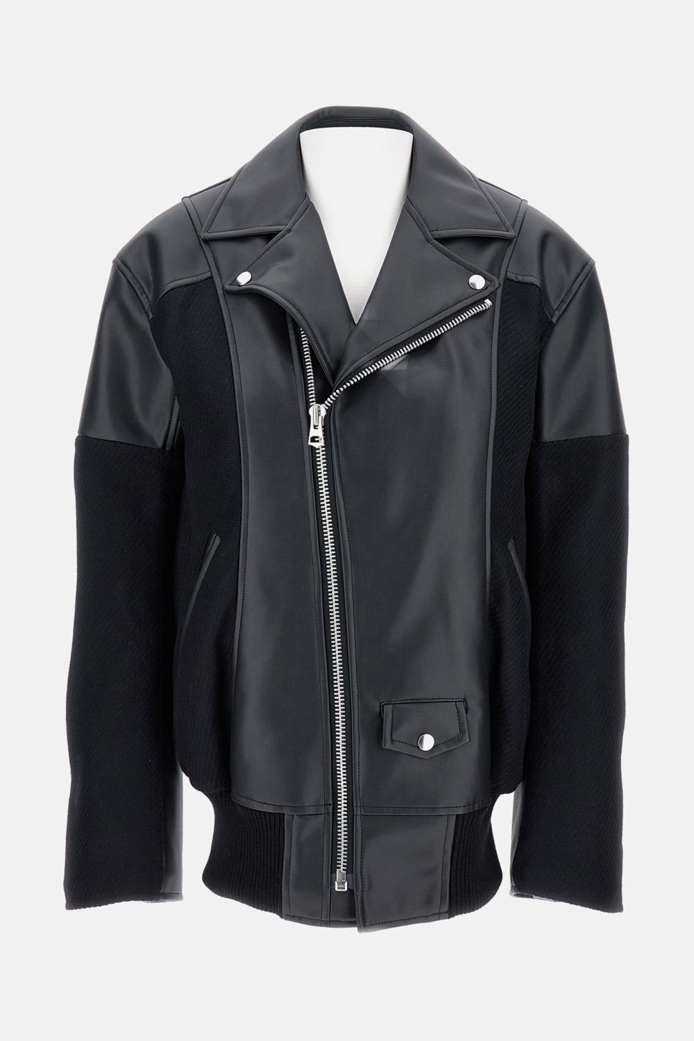 Junya Watanabe SYNTHETIC LEATHER JACKET $869.31 USD - Biffi Boutiques