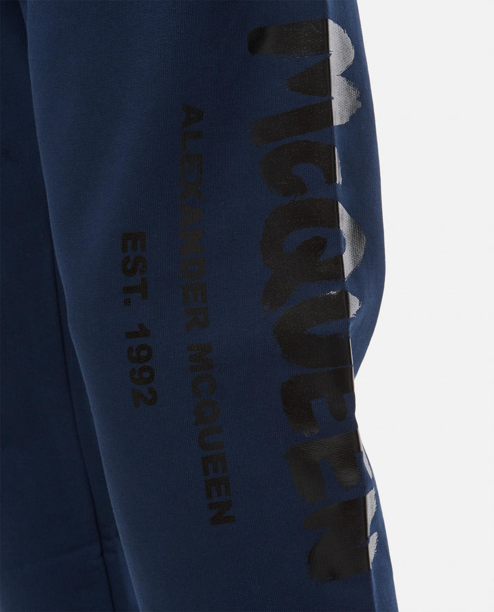 PANTALONI 'GRAFFITI' IN COTONE 688714 QTZ810903 Alexander McQueen 
