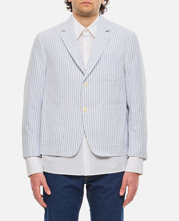 GIACCA IN SEERSUCKER DI COTONE MJC196H F0586480 Thom Browne 