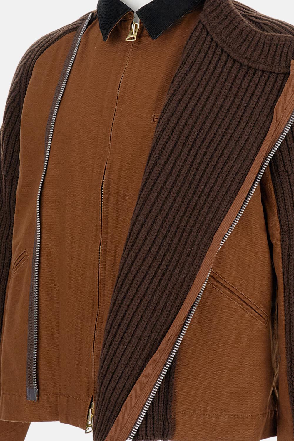 america　sacai ブラウン ジャケット Sacai: Men's Carhartt WIP Canvas Jacket (Brown) | DSML E-SHOP