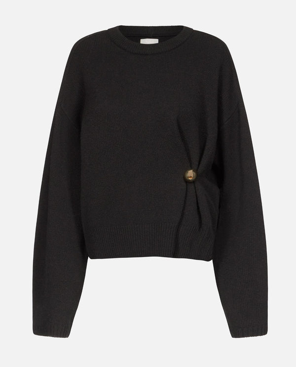 BILL DRAPED MAGLIA BILL BLACK Loulou de Saison 