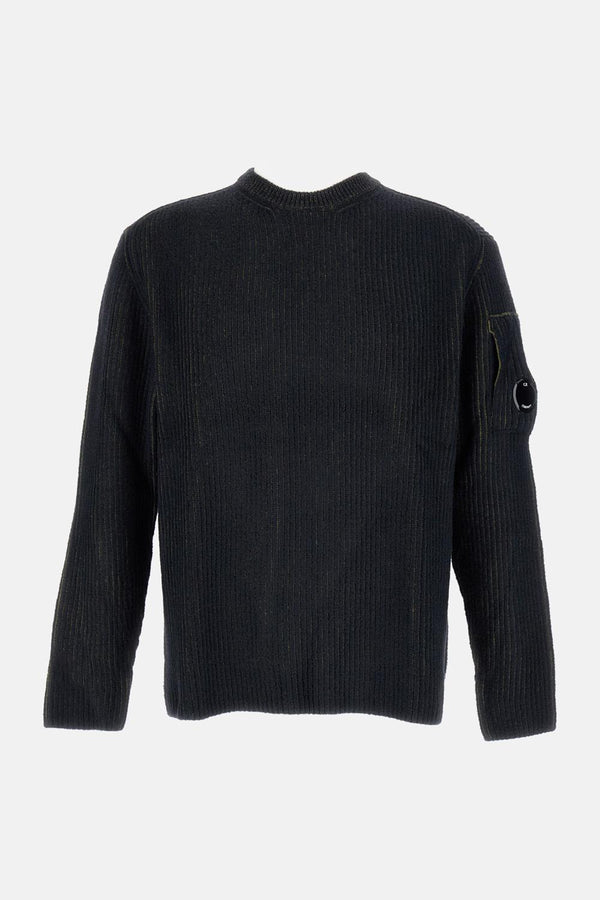 <BR/>MAGLIONE GIROCOLLO IN MAGLIA FLEECE 19CMKN307A 006170A652 C.P. Company 