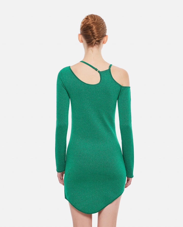 jw anderson cut out dress JW Anderson - Cut Out Detail Asymmetric Dress - green