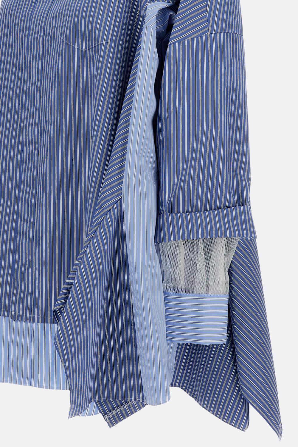 Sacai ストライプのポプリンシャツ ¥200,547 JPY - Biffi Boutiques