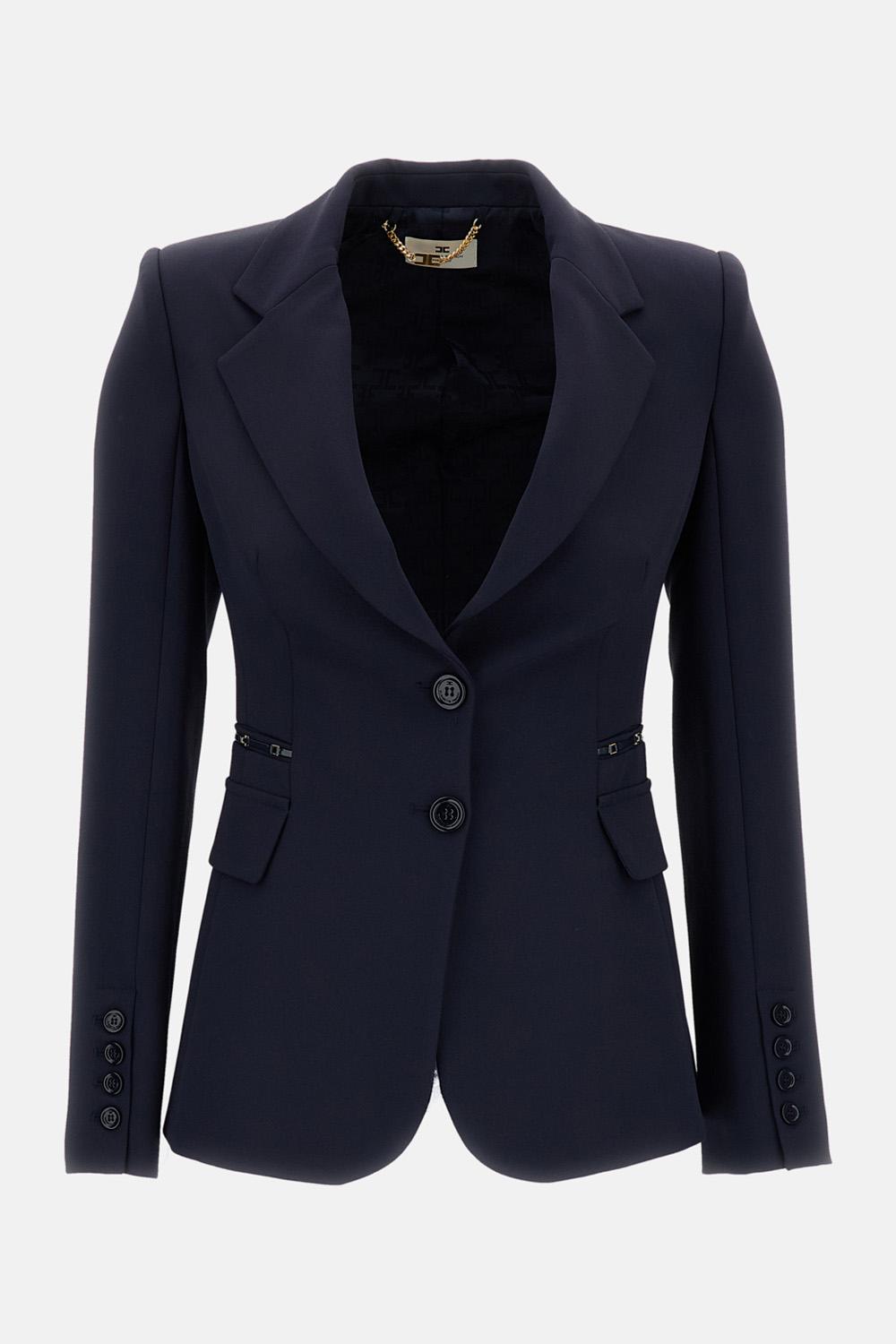 Elisabetta Franchi テーラードジャケット ネイビー 38 Elisabetta Franchi Single-breasted blazer €670,00 EUR - Biffi