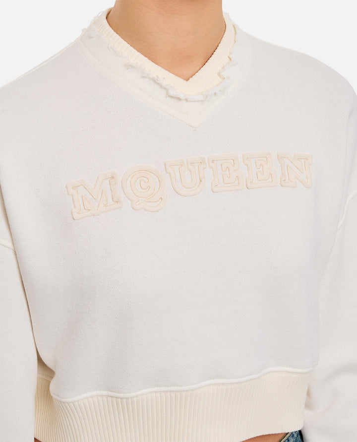 FELPA CROPPED 815584 QLAD89000 Alexander McQueen 