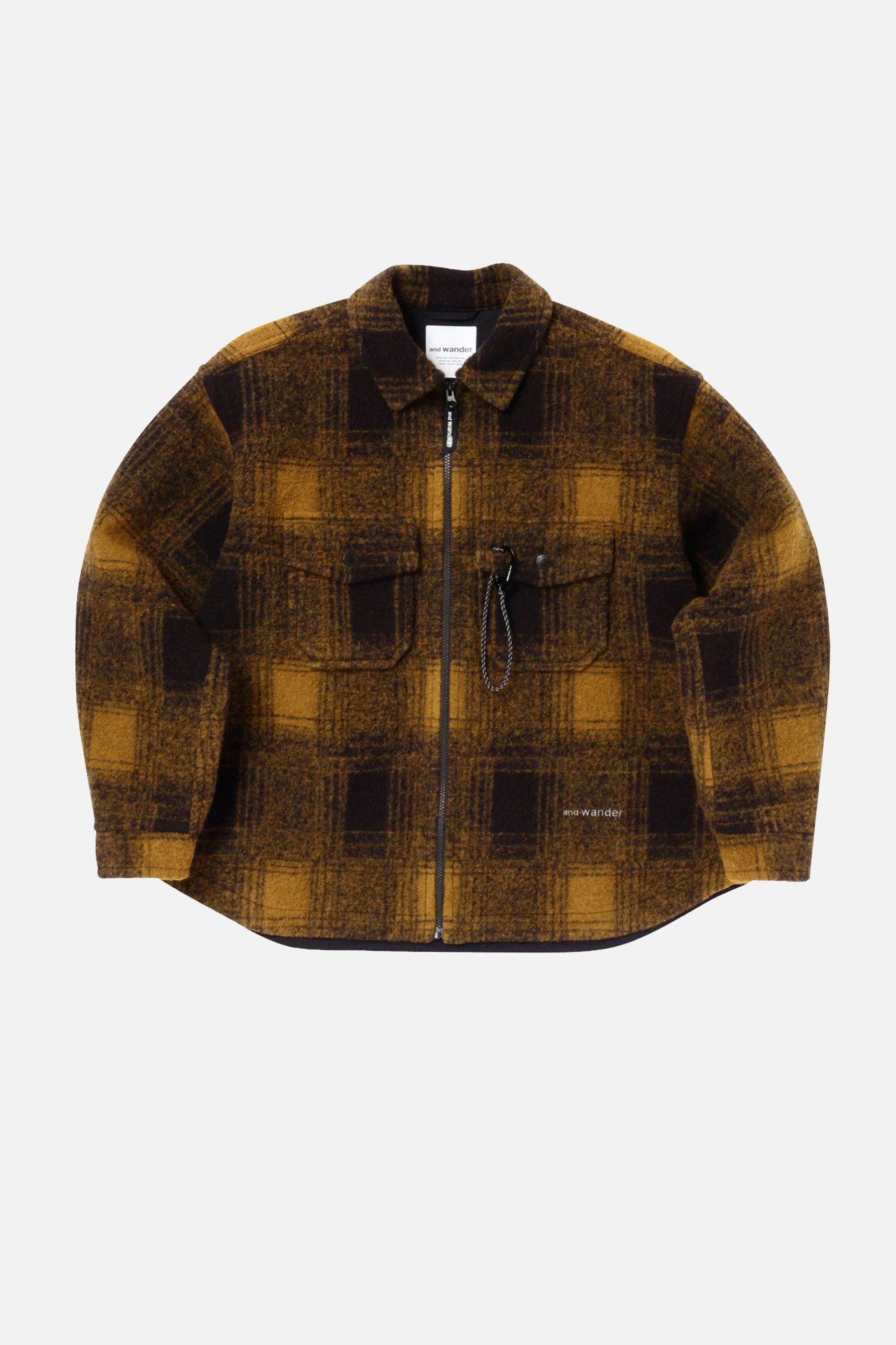 And Wander Shaggy wool jacket with zip €343,00 EUR - Biffi Boutiques