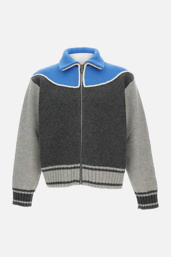 CARDIGAN IN LANA CON ZIP 830468 V5LR04460 Bottega Veneta 