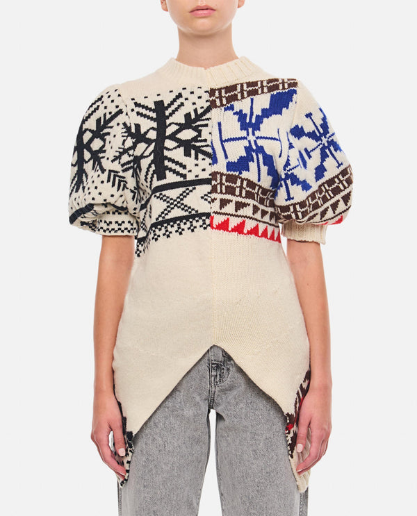 MAGLIA LUNGA PATTERN<BR/> 2407433 175 Sacai 