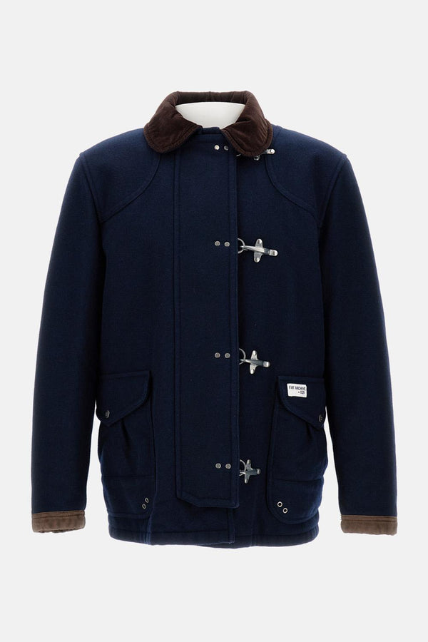 GIUBBOTTO 4 GANCI IN PANNO DI LANA DELAVè MAM1351148L XQ1U808 Fay 