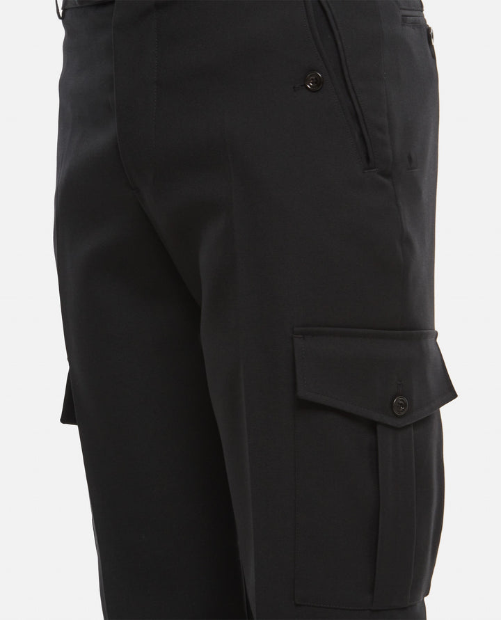 PANTALONI IN LANA GABARDINE<BR/> 774166 QUAAC1000 Alexander McQueen 
