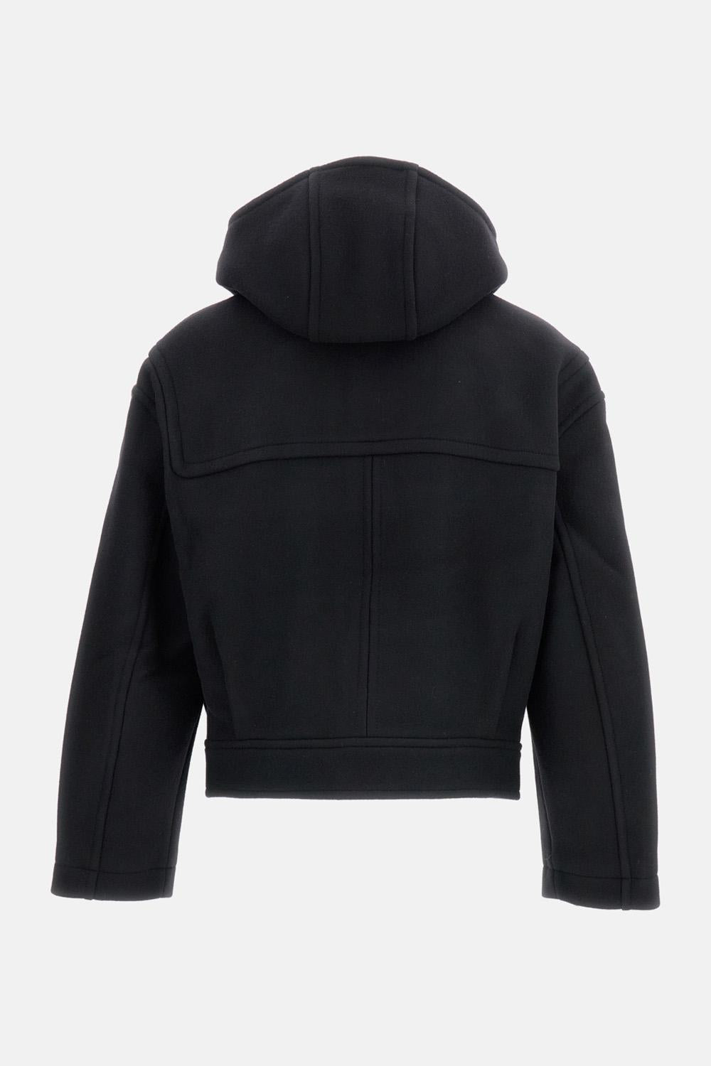 〓JACQUEMUS〓 BLACK HEMP×WOOL JACKET 〓JACQUEMUS〓 BLACK HEMP×WOOL JACKET Virgin wool jacket in