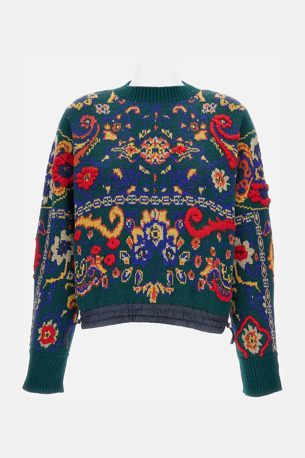 Sacai Floral Jacquard Pullover ¥99,000 JPY - Biffi Boutiques