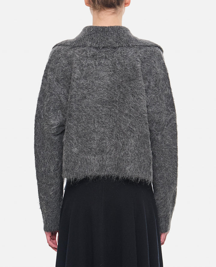 AMBROSE MAGLIONE SCOLLO A V AMBROSE ANTHRACITEMELANGE Loulou de Saison 