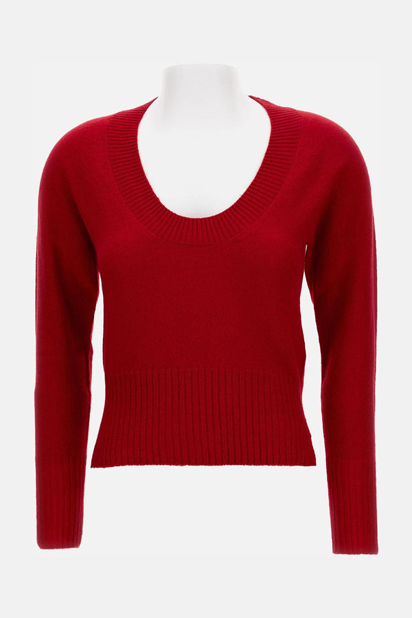 MAGLIA IN CASHMERE <BR/> COMK20667 RED Simone Rocha 