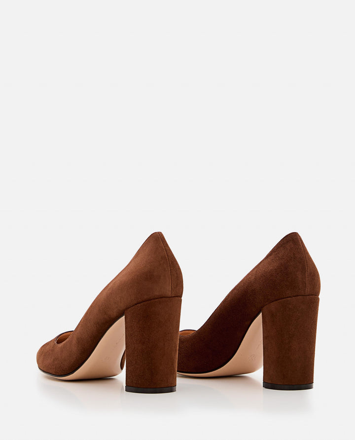 PIPER PUMP 85 SUEDE G21375 85RICCAMBROWN Gianvito Rossi 