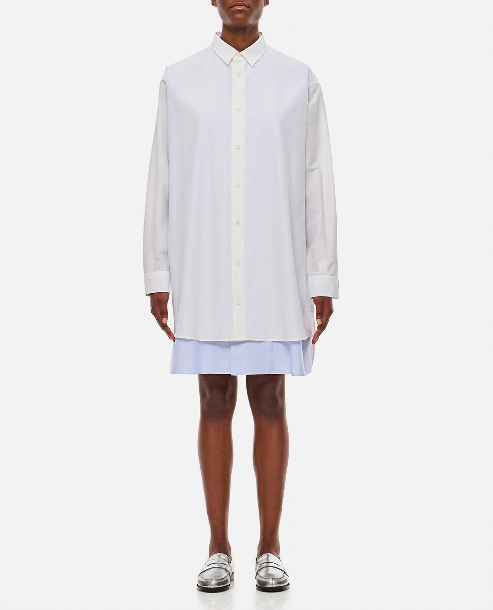 loewe dress shirt Loewe Stripe Paneled Button-Down Shirt