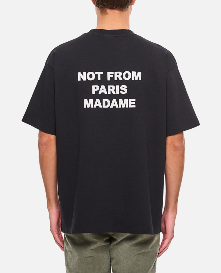 SLOGAN T-SHIRT PERMTS203 CO002BL Drôle De Monsieur 