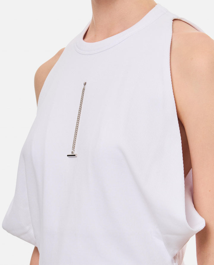 TOP IN COTONE SMANICATO 804191 QLADW9000 Alexander McQueen 