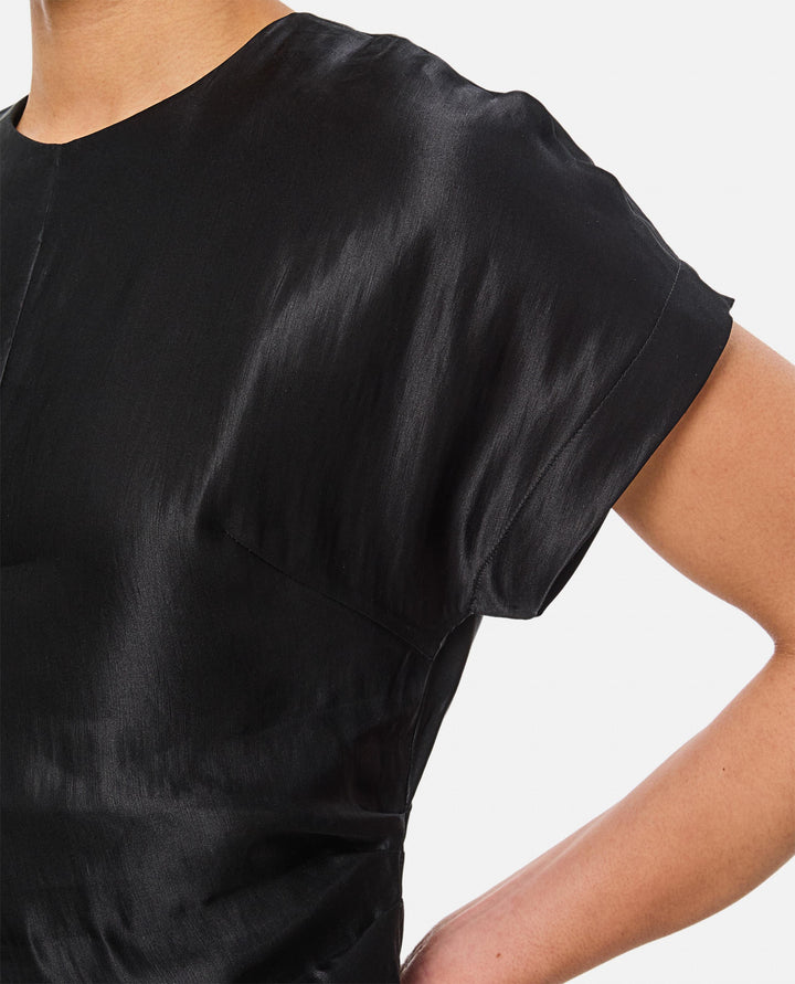 BLUSA A MANICHE CORTE PERO BLACK Loulou de Saison 