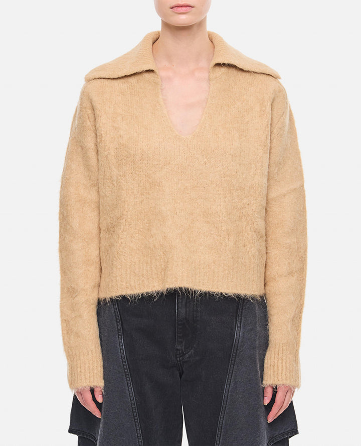 AMBROSE ALPACA MAGLIONE AMBROSE BEIGEMELANGE Loulou de Saison 