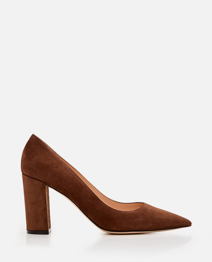 PIPER PUMP 85 SUEDE G21375 85RICCAMBROWN Gianvito Rossi 