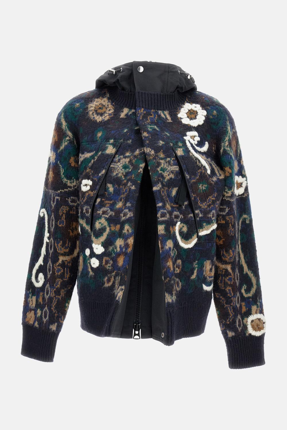 25AW 未使用 sacai サカイ 25-07985 花柄 ジャガード ニット sacai - 25AW 未使用 sacai サカイ 25-07985 花柄 ジャガード ニットの
