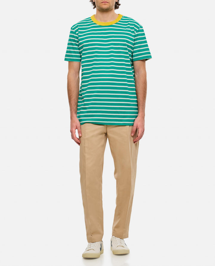 STRIPES COTTON T-SHIRT TRUEBOOGIETSHIRT GREENLOVER Howlin 